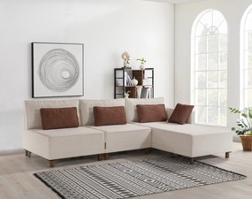 Sofá-Cama de Canto Matris – Bege – 285 x 90 x 192 cm