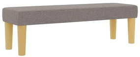 Cama Box com Colchão e Banco Taupe 120x200 cm Tecido