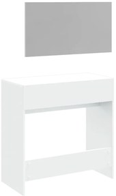 Toucador com espelho 80x39x80 cm branco