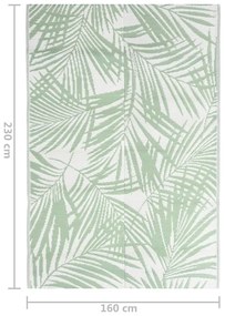 Tapete de exterior 160x230 cm ARAKIL PP verde
