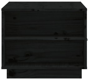 Mesa de centro 100x50x41 cm pinho maciço preto