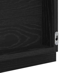 Espelho de Casa de Banho Carvalho Preto 40x8.5x37 cm Madeira Engenhari