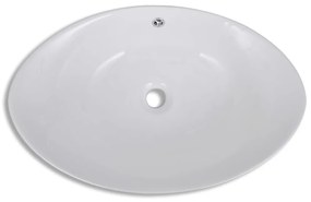 Pia ceramica em oval 59 x 38,5 cm