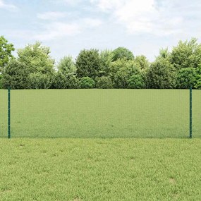 vidaXL Cerca de Arame Soldado com 22 Postes em U Verde 0.6x50 m Aço