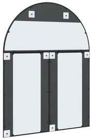 Espelho de parede arqueado 100x130 cm ferro preto