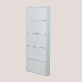 Sapateira De Aço Logan Verde Salvia Claro & 5 Portas - Sklum