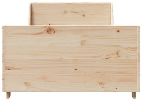 Cama sem colchão 90x200 cm madeira de pinho maciça