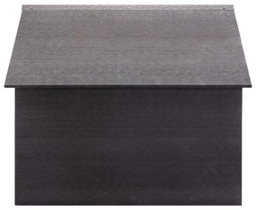 Abrigo para corta-relva 80x80x70 cm WPC cinzento