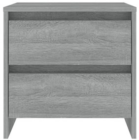 Mesa de cabeceira 45x34,5x44,5 cm aglomerado sonoma cinzento