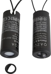 Sistema de 12V Preto 10m com 5 Spots de Solo Incl. LED IP44 - Voltaire Linsey