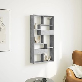 vidaXL Armário parede 50x15x100 cm derivados madeira cinzento cimento