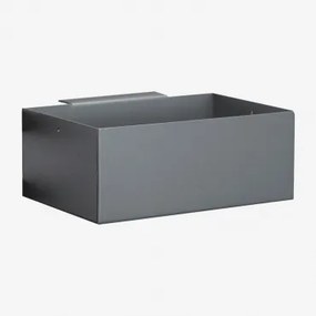 Cesto De Arrumação Modular Para Cozinha Exterior Em Aço Savona Cinza Grafito & 20 X 10 Cm - Sklum