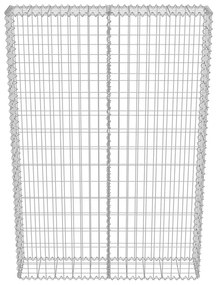 Muro gabião com tampas aço galvanizado 100x20x150 cm