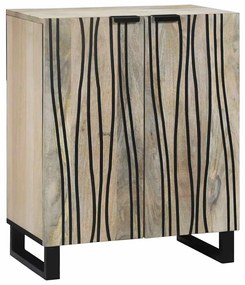 vidaXL Buffet Branco 60 x 33,5 x 75 cm Madeira de manga maciça