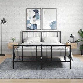 vidaXL Mesas de cabeceira parede 2 pcs 35x35x20 cm cor carvalho sonoma