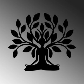 Acessório Decorativo de Parede Yoga – Preto – 60 x 70 cm