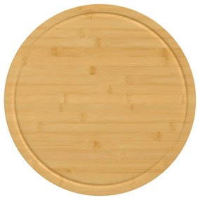 Tábua de cortar Ø40x1,5 cm bambu