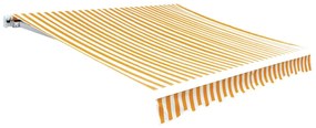 Lona toldo 6x3m (sem estrutura/caixa) amarelo girassol/branco