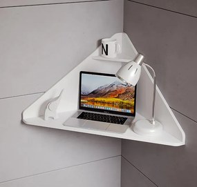 Secretária de Parede Cascais – 93x63,7x45 cm – Branco Mate – Design Su