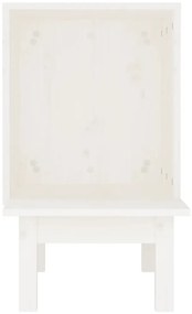 Ninho para gatos 60x36x60 cm pinho maciço branco