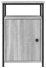 Mesas cabeceira 2 pcs 40x42x60cm deriv. madeira cinzento sonoma