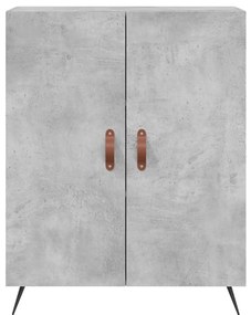 Armário alto 69,5x34x180 cm derivados de madeira cinza cimento