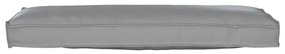 Almofada de Palete para Banco Cinza 120 x 40 x 8 cm em Tecido Oxford
