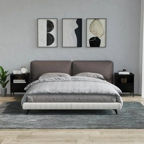 vidaXL Mesas de cabeceira 2 pcs 40x35x50 cm preto
