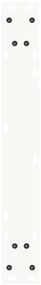 Pernas para mesa de jantar em V, 2 peças, branco, 60x(72-73,3) cm, aço