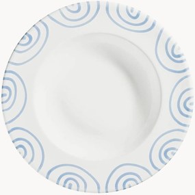 Prato de sopa artesanal Blaugeflammt