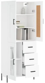 Armário alto 69,5x34x180 cm derivados de madeira branco