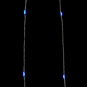 Cordão de Micro Luzes - 40 m - 400 LED -  8 funções -  Azul