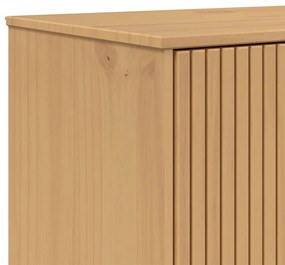 Armário alto OLDEN 85x43x125 cm pinho maciço branco/castanho