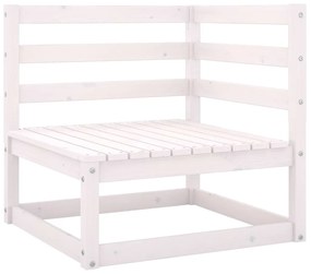 8 pcs conjunto lounge de jardim c/ almofadões pinho maciço