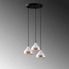 Chandelier Tattoo – Prateado – 42 x 42 cm