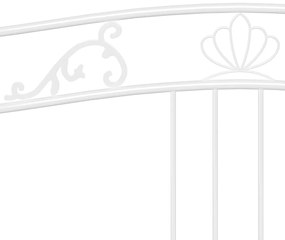 Sofá-cama 90x200 cm metal branco