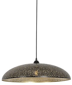 Candeeiro de suspensão oriental preto com dourado 60 cm - Japke