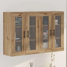 vidaXL Armários Suspensos 2 peças Carvalho Artesanal 69,5x34x90 cm