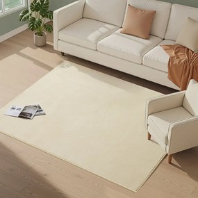 Tapete retangular de sala de estar 120 x 170 cm de sala de estar Bege