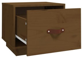 Mesas de cabeceira 2 pcs 40x34x35 cm pinho maciço castanho mel