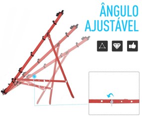 HOMCOM Rede de Rebote de Metal Rede de Rebote com Ângulo Ajustável e 2