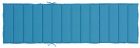 Almofadão p/ espreguiçadeira 200x70x3 cm tecido oxford azul