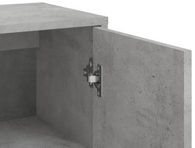 Aparadores 3 pcs 60x31x84 cm derivados madeira cinzento cimento