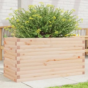 vidaXL Vaso/floreira de jardim 90x40x46 cm madeira de pinho maciça