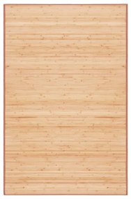 vidaXL Tapete de bambu 100x160 cm castanho