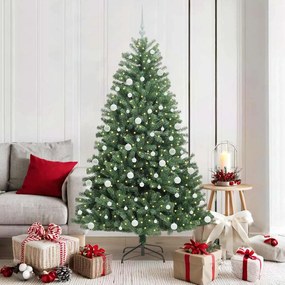vidaXL Árvore de Natal Articulada Artificial Verde 180 cm PVC e Metal
