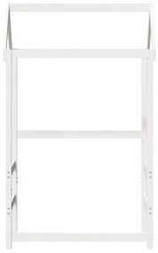 Telhado de cama infantil 118x70x176,5 cm pinho maciço branco