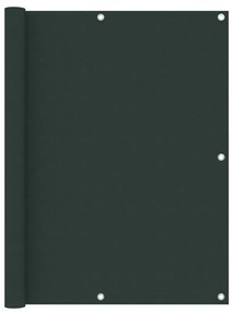 vidaXL Tela de varanda 120x300 cm tecido Oxford verde-escuro