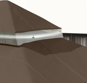 Toldo de Substituição para Pérgola 4x3 m Toldo para Pérgola com Teto D