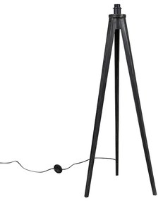 Candeeiro de pé tripé rústico preto - Tripod Classic Rústico
